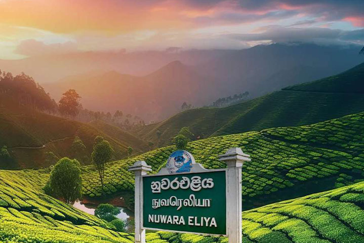 Nuwara eliya city sri lanka